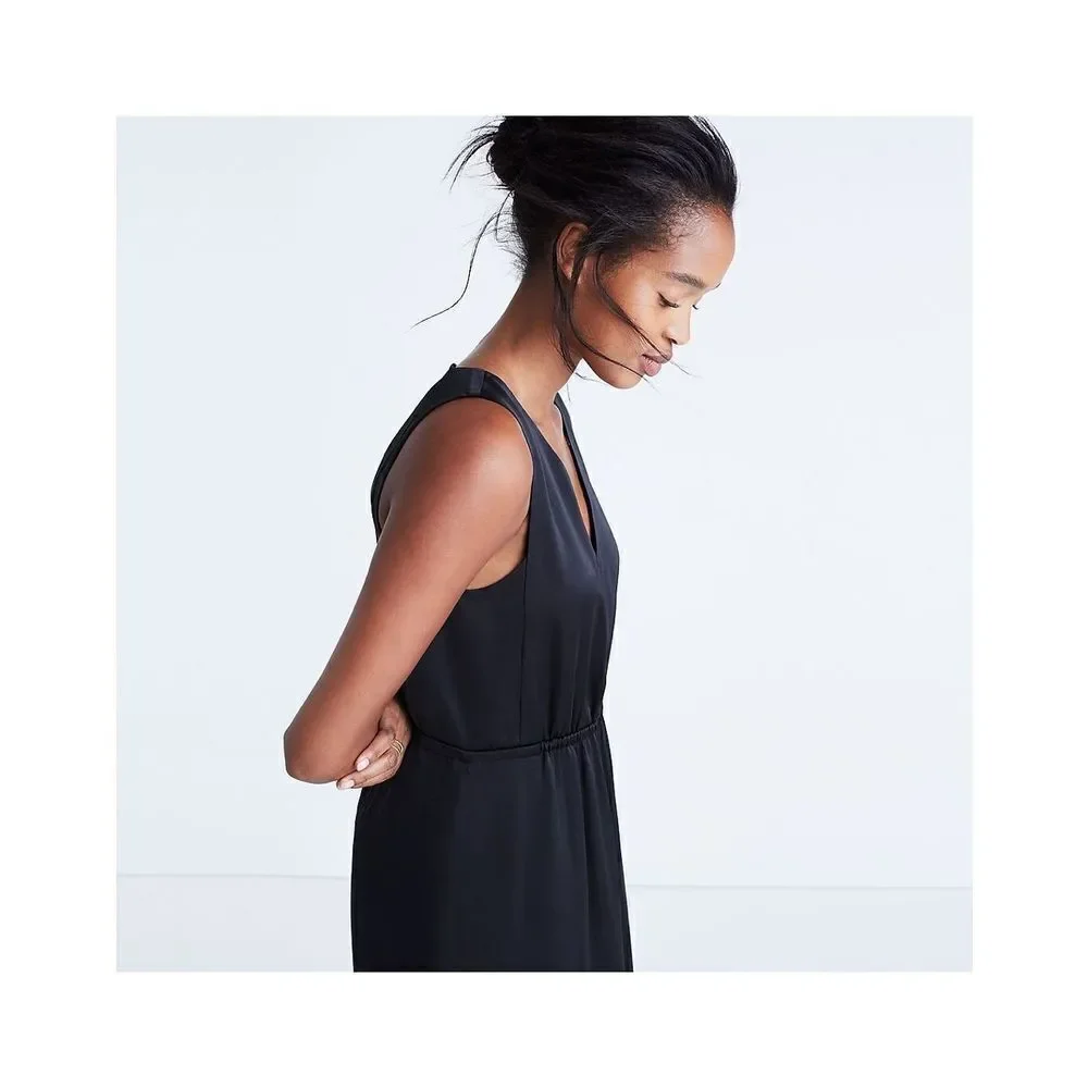 Madewell black Nightout Dress size 2 elastic waist